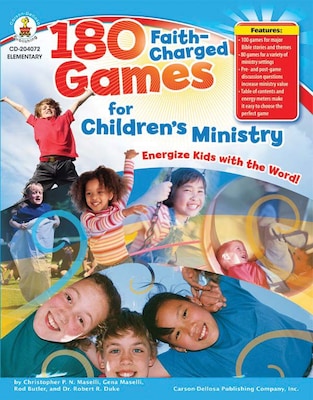 Carson-Dellosa 180 Faith-Charged Games for Childrens Ministry Resource Book