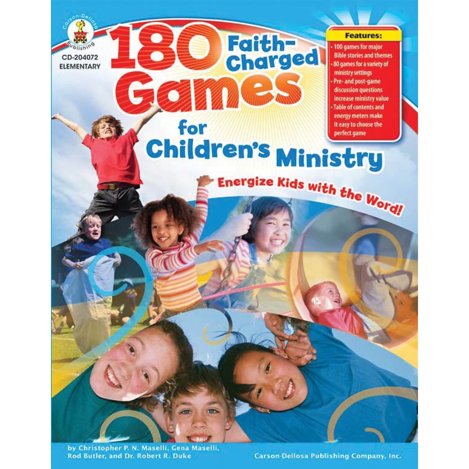 Carson-Dellosa 180 Faith-Charged Games for Childrens Ministry Resource Book
