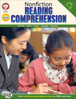 Mark Twain Nonfiction Reading Comprehension Resource Book, Grades 7 - 8