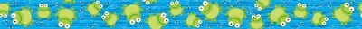Carson-Dellosa Frogs Borders, (12) 3 x 3 Strips