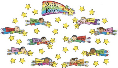 Carson-Dellosa Super Kids Job Assignment Bulletin Board Set (110100)