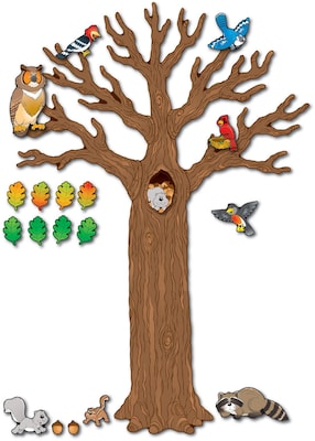 Carson-Dellosa Big Tree with Animals Bulletin Board Set