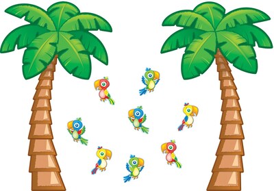 Carson-Dellosa Tropical Trees Bulletin Board Set