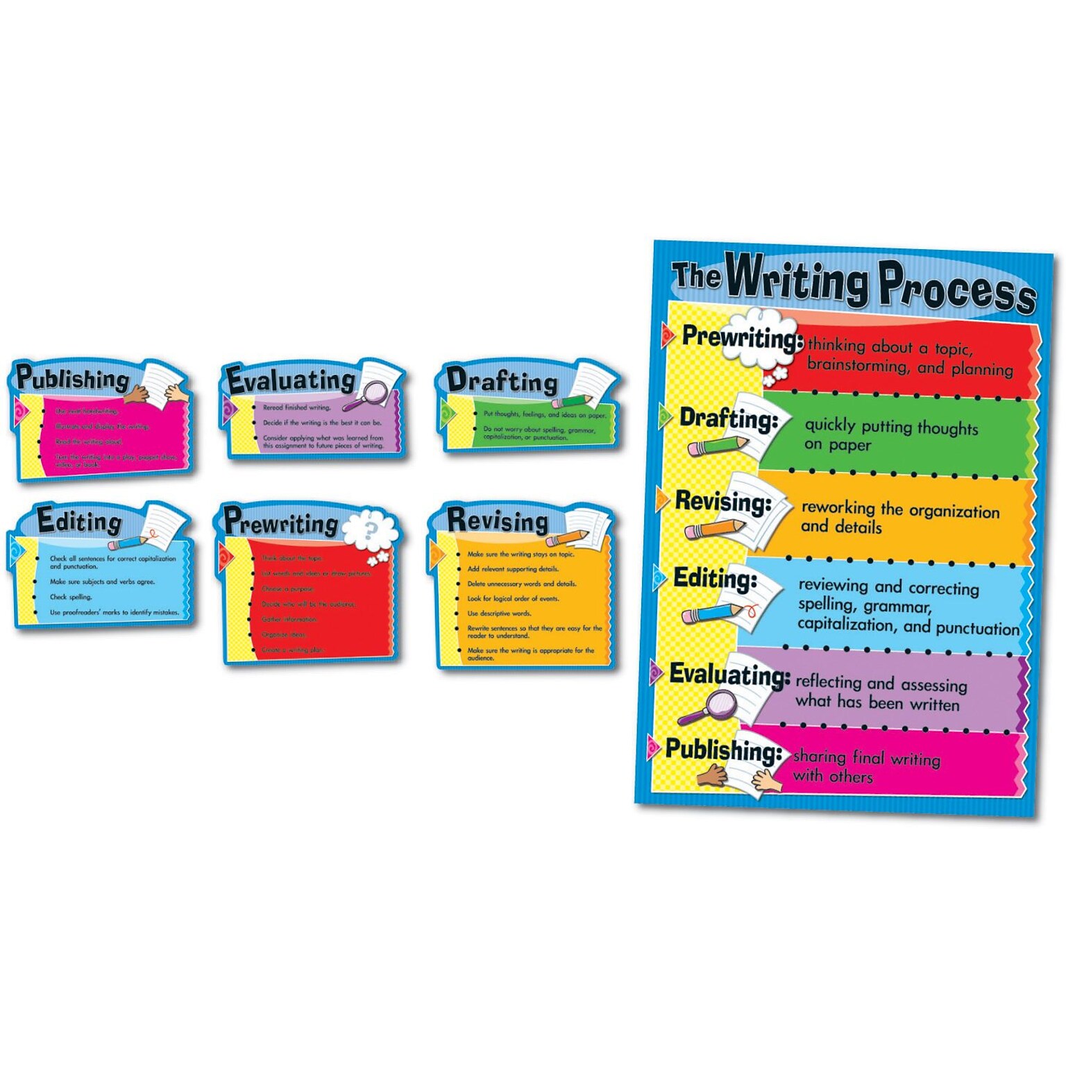 Carson-Dellosa The Writing Process Bulletin Board Set