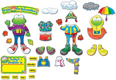 Carson-Dellosa Weather Frog Bulletin Board Set