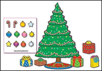 Carson-Dellosa Christmas Tree Bulletin Board Set