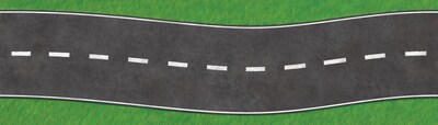 Carson-Dellosa 21 x 6 Straight, Road Borders 8 Strips (110081)