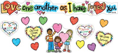 Carson-Dellosa Love One Another Bulletin Board Set