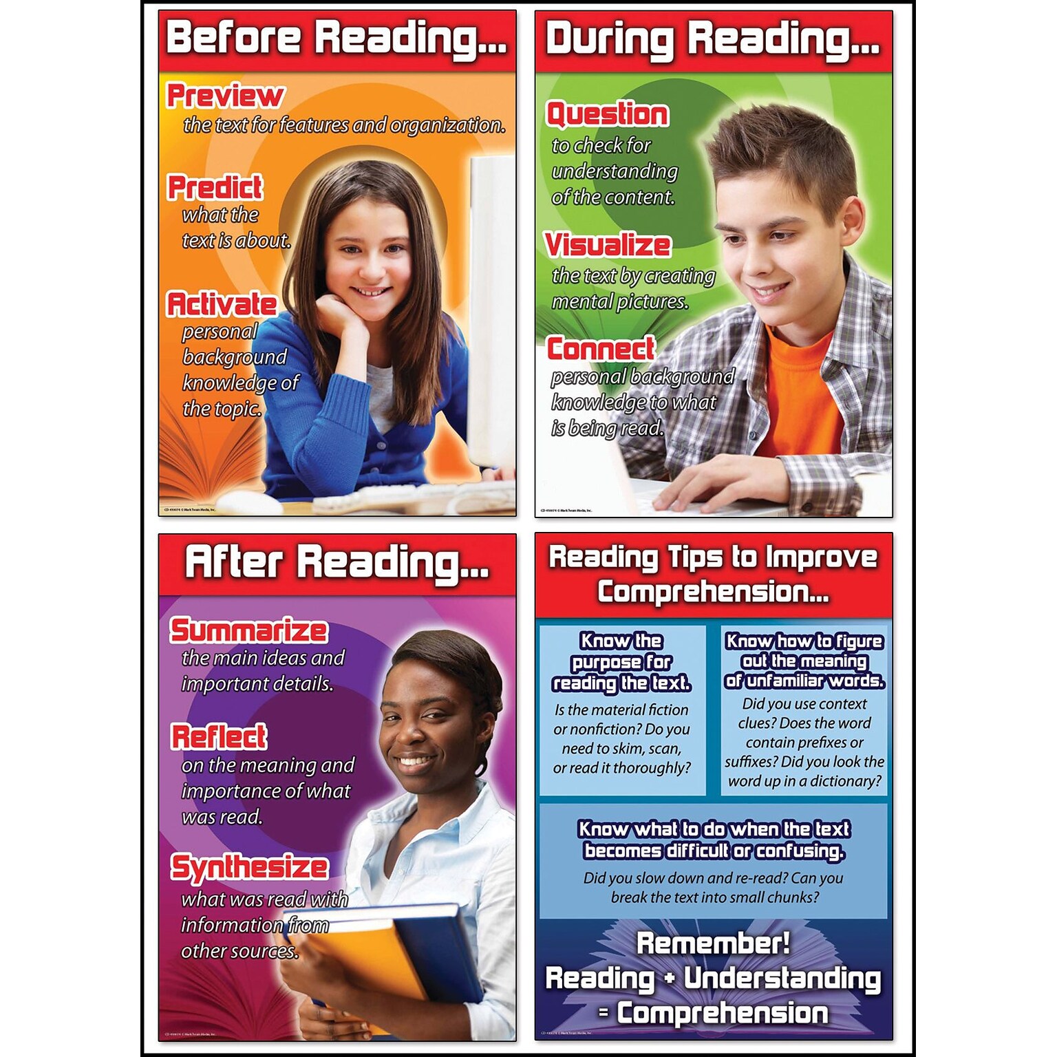 Mark Twain Reading Comprehension Bulletin Board Set