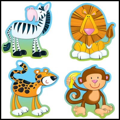Carson-Dellosa Jungle Animals Cut-Outs