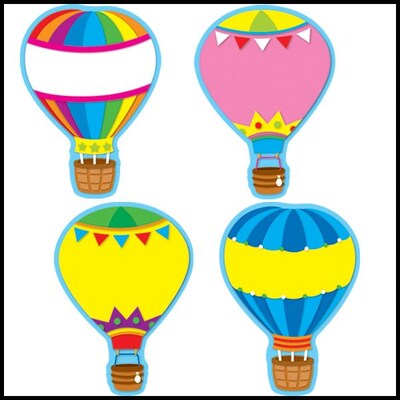 Carson-Dellosa Hot Air Balloons Cut-Outs