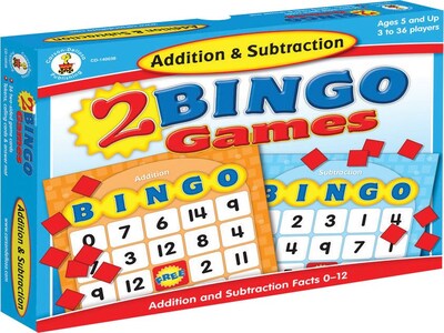 Carson-Dellosa Addition & Subtraction Bingo Board Game (140038)