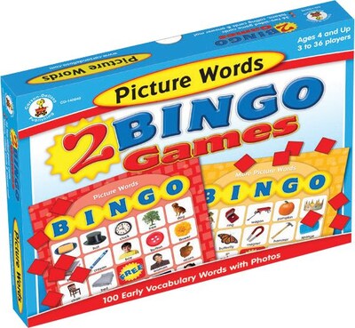 Carson-Dellosa Picture Words Bingo Board Game