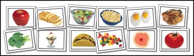 Key Education Nouns: Food Learning Cards