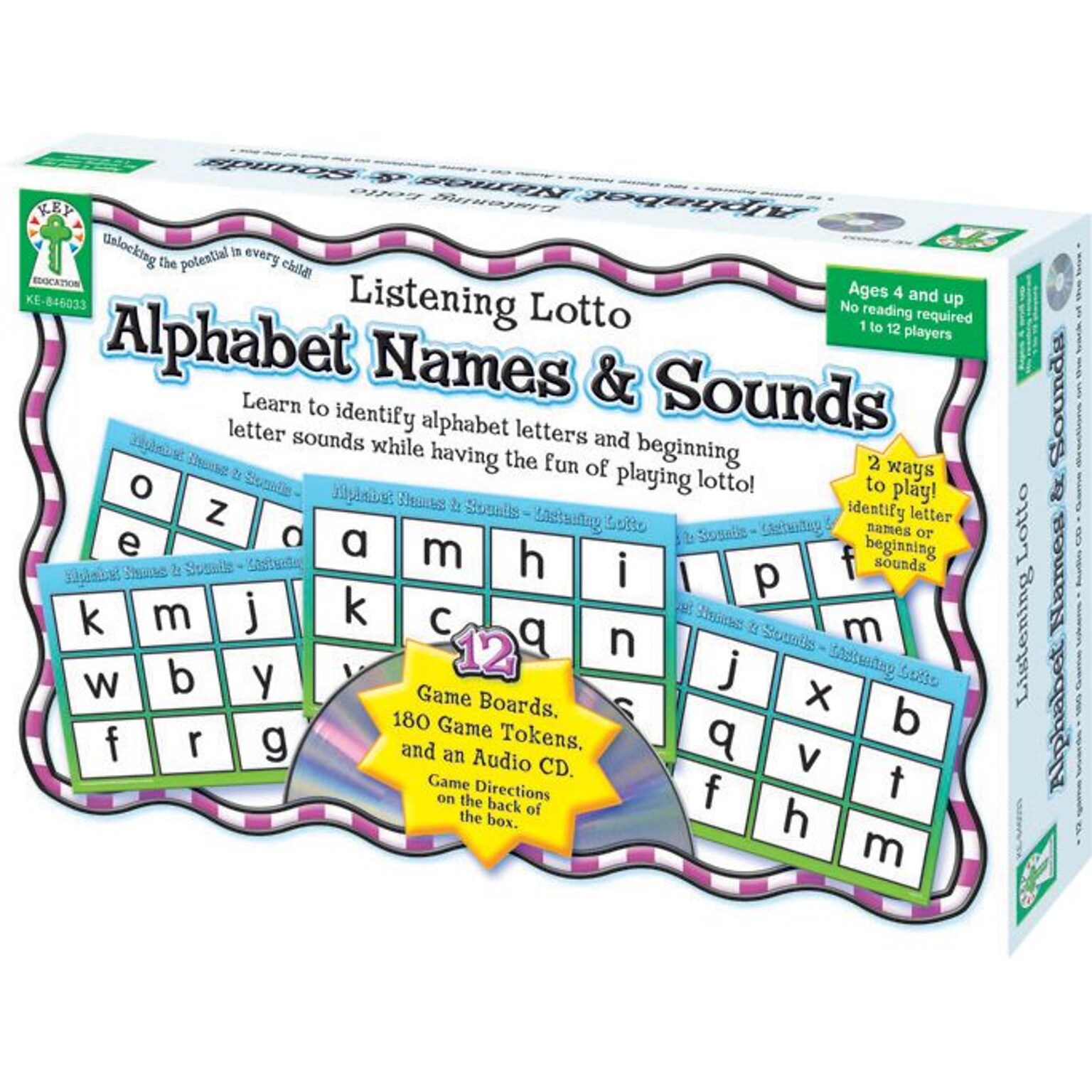 Key Education Alphabet Names & Sounds Board Game