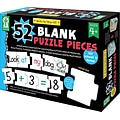 Key Education Write-On/Wipe-Off: 52 Blank Puzzle Pieces Manipulative