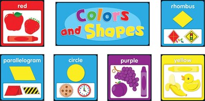 Carson-Dellosa Colors and Shapes Bulletin Board Set