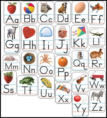 Carson-Dellosa Alphabet: Photographic Shape Stickers