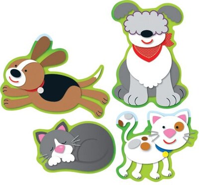 Carson-Dellosa Dogs & Cats Shape Stickers