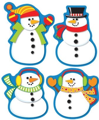 Carson-Dellosa Snowmen Shape Stickers