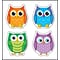 Carson-Dellosa Colorful Owls Shape Stickers