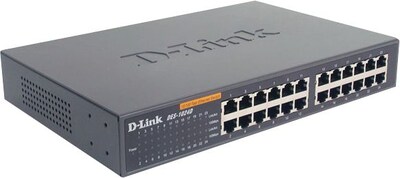 D-Link® DES-1024D Unmanaged Ethernet Switch; 24 Ports