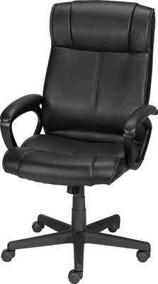 Buy 1 Get 1 FREE Quill Brand® Turcotte Luxura High-Back Manager Chair, Black