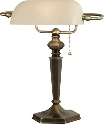 Kenroy Home Mackinley Banker Lamp, Georgetown Bronze Finish