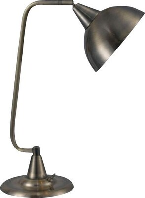 Kenroy Home Hanger Desk Lamp; Antique Brass Finish