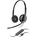 Plantronics 300 Noise Canceling Stereo Headset Microphone, Over-the-Head, Gray (85619-101)