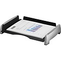 Fellowes® Office Suites™ Letter Tray, Black/Silver, 2-1/2H x 14-4/5W x 10-1/3D