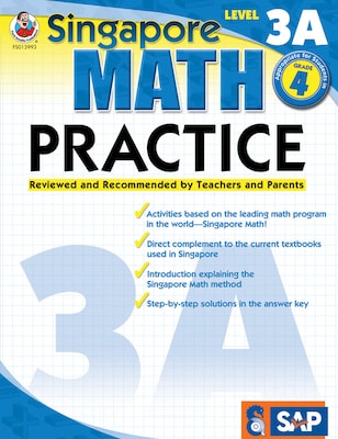 Frank Schaffer Math Practice Workbook, Grade 4