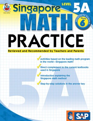 Frank Schaffer Math Practice Workbook, Grade 6