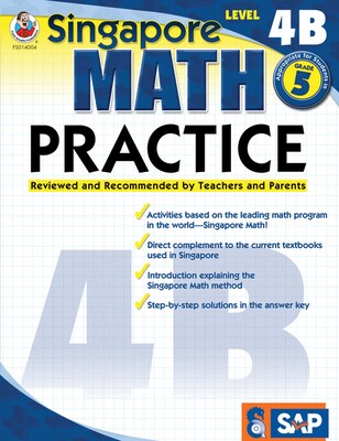 Frank Schaffer Math Practice Workbook, Level 4B, Grade 5