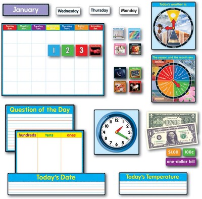 Carson-Dellosa Morning Meeting Solution Bulletin Board Set, Grades 1 - 2