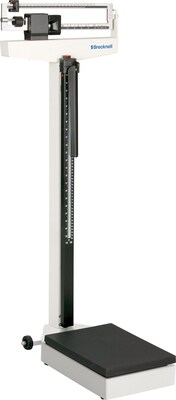 Brecknell HS-200M Mechanical Height and Weight Physician Scale, Up to 440 lbs., White/Black