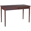 Safco® Apres™ Table Desk, Mahogany, 30H x 48W x 24D