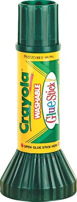 Crayola WashableRemovable Glue Sticks, 0.88 oz., 12/Pack (56-1135)