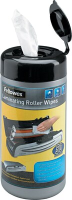 Fellowes® Laminating Roller Wipes, For Jupiter And Venus Laminators, 50/Canister