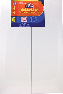 Elmers Guide-Line Foam Display Board, White, 36H x 48W, 6/Ct