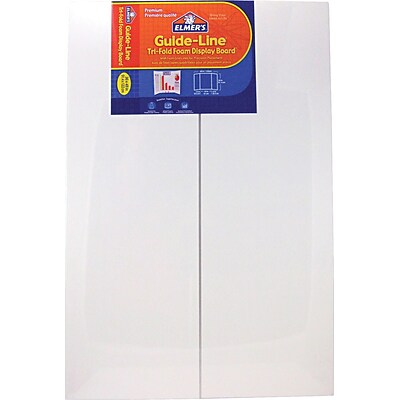 Elmers Guide-Line Foam Display Board, White, 36H x 48W, 6/Ct