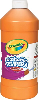 Tempera Paint; Economy, Orange, Quart Bottle