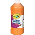 Tempera Paint; Economy, Orange, Quart Bottle
