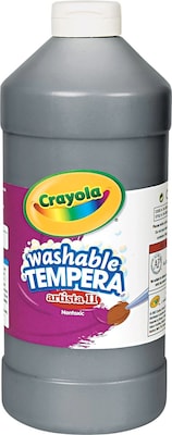 Tempera Paint; Economy, Black, Quart Bottle