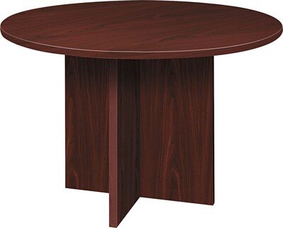 basyx by HON BL Laminate 29 1/2H x 48(Dia) Round Conference Table, Mahogany NEXT2017 NEXT2Day