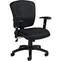 Offices To Go Multi-Function Fabric Task Chair, Black (OTG11850B)