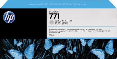 HP 771 Light Gray Ink Cartridge (CR257A), 3/Pack