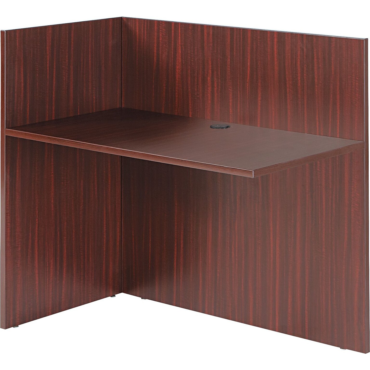 Alera® Valencia Reversible Reception Return, 44w x 23-5/8d x 41-1/2h, Mahogany