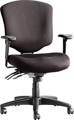 Alera® Wrigley PRO High-Performance Mid Back Multifunction Polyester Chair; Black