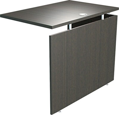 Alera® SedinaAG Woodgrain Laminate Reversible Return/Bridge Shell, 42W, Espresso